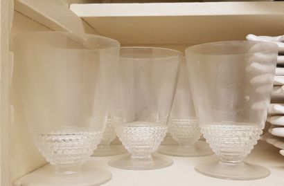 LALIQUE
Suite of 8 glasses