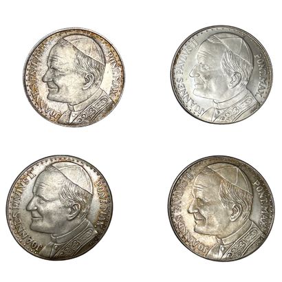 Lot of coins and currency including:
-7 medals...