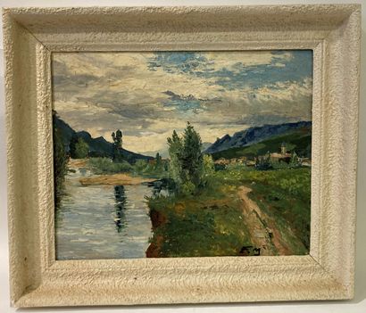MODERN SCHOOL
The Valley...
Oil on canvas...