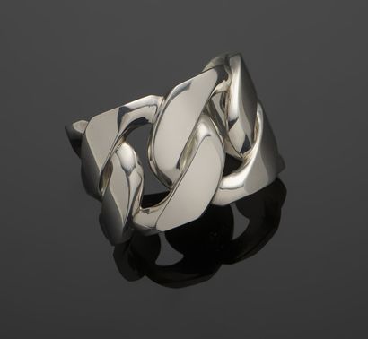 HERMÈS
Bracelet manchette en argent 1er titre...