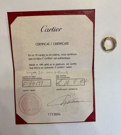 CARTIER
Bague en or jaune 18K 750‰, modèle...