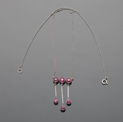 Collier en argent 1er titre 950‰, composé...