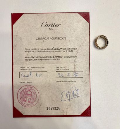 CARTIER
Bague en or jaune 18K 750‰, modèle...