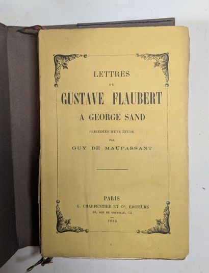 FLAUBERT (G.). Madame Bovary. Paris, Lemerre,...