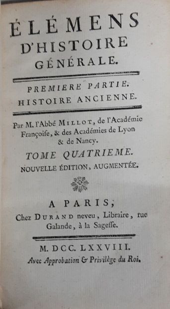 ROLLIN. Histoire ancienne des égyptiens,...