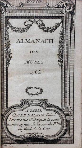 ALMANACH DES MUSES. Paris, Delalain, 1781,...