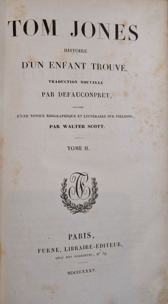 FIELDING (H.). Tom Jones. Paris, Furne 1836....