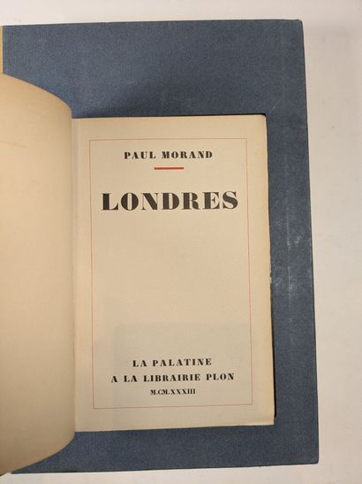 MORAND (P.). Londres. Paris, Plon, 1933....