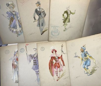 THEATRE- MINON (A.) 1814-1897. Ensemble de...