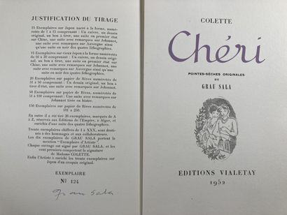 GRAU SALA- COLETTE. Chéri. Pointes sèches...