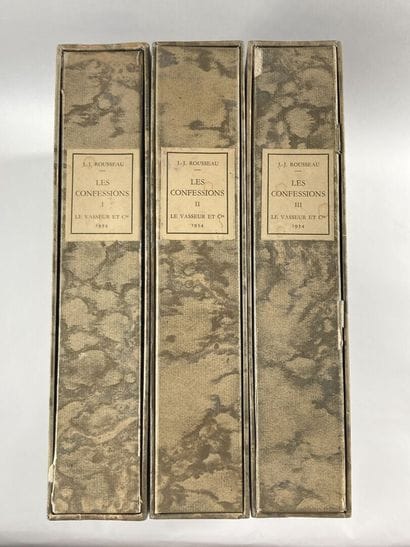 CALBET- ROUSSEAU (J.J.). Les confessions....