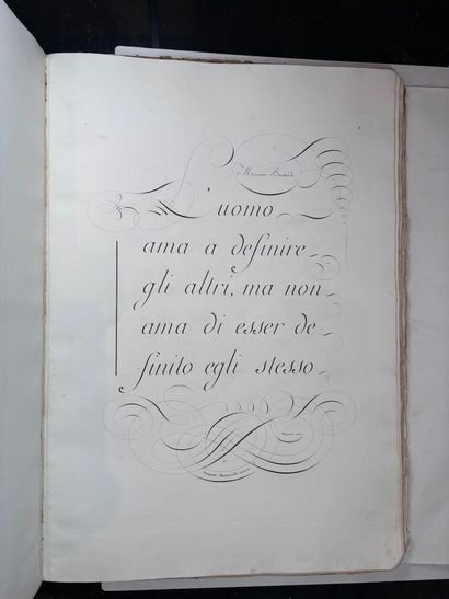 MARTUSCELLI 'P.). Trattato di calligrafia....