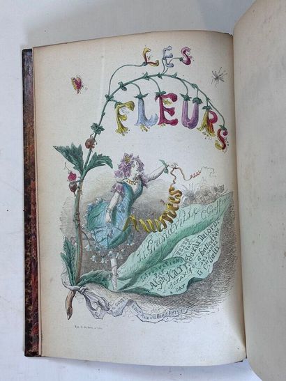 GRANDVILLE (J.J.). Les fleurs animées. Paris,...