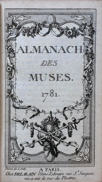 ALMANACH DES MUSES. Paris, Delalain, 1781,...