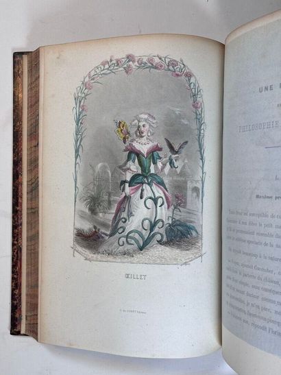GRANDVILLE (J.J.). Les fleurs animées. Paris,...