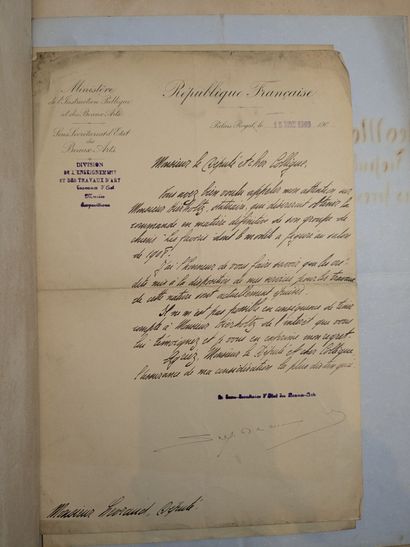 MANUSCRIT DU XIXe siècle.- FRANCE et VENEZUELA.-...