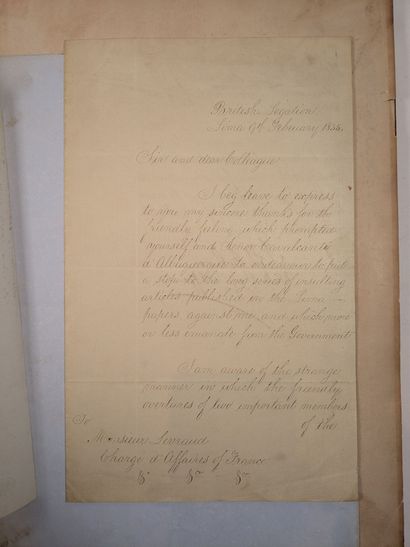 MANUSCRIT DU XIXe siècle.- FRANCE et VENEZUELA.-...