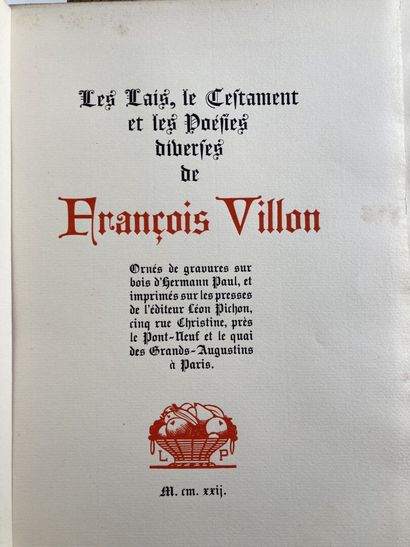 HERMANN PAUL- VILLON (Fr.) 
OEuvres- Le lai-...