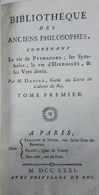 ROLLIN. Histoire ancienne des égyptiens,...