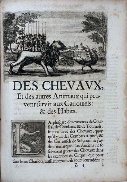 MENESTRIER. Traité des tournois, joustes,...