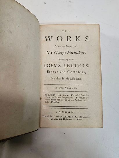 DRYDEN. Works. Londres, 1825; in 16 maroquin...