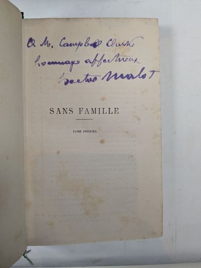MALOT (H.). Sans famille. Paris, Dentu, 1878....