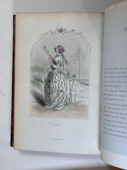 GRANDVILLE (J.J.). Les fleurs animées. Paris,...