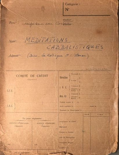 Jean COCTEAU. 24 L.A.S. et un MANUSCRIT autographe...