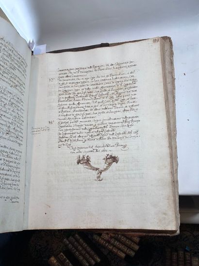 MANUSCRIT ITALIEN de la fin du XVIIe et début...