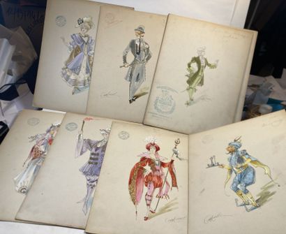 THEATRE- MINON (A.) 1814-1897. Ensemble de...