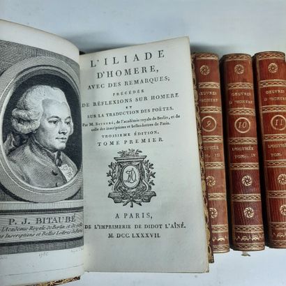 HOMERE L'Iliade et l'Odyssée, Paris, Didot...