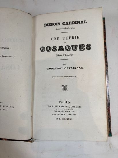 CAVAIGNAC (G.). Une tuerie de cosaques. Paris,...