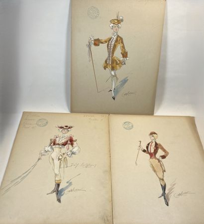 THEATRE- MINON (A.) 1814-1897. Ensemble de...