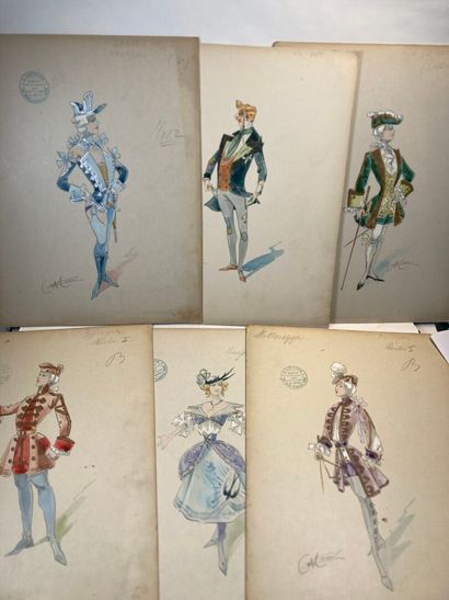 THEATRE- MINON (A.) 1814-1897. Ensemble de...