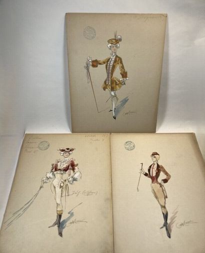 THEATRE- MINON (A.) 1814-1897. Ensemble de...