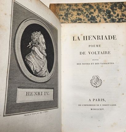 VOLTAIRE. La Henriade. Paris, Didot L'Ainé,...