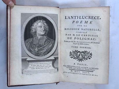 POLIGNAC (M.de). L'anti -Lucrèce… traduit...