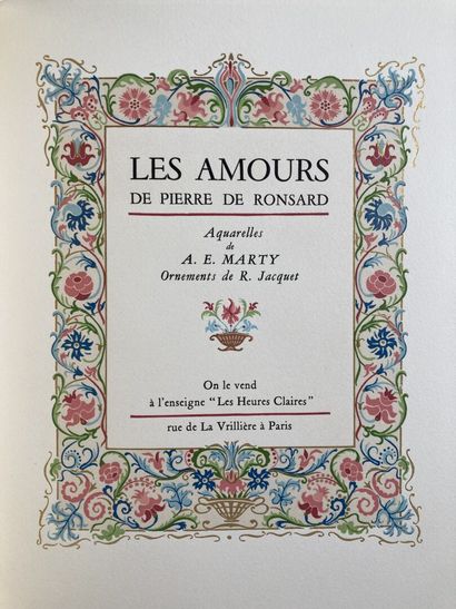 MARTY-RONSARD
Les Amours: Sonnets pour Hélène...