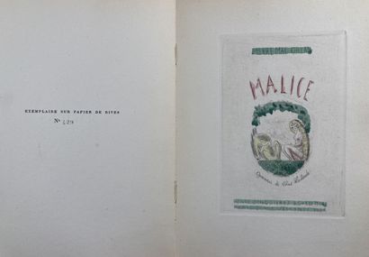 CHAS LABORDE-MAC ORLAN (P.). Malice. Gravures...