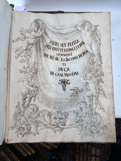 MANUSCRIT ITALIEN de la fin du XVIIe et début...