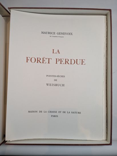 ILLUSTRES MODERNES.- GENEVOIX. La forêt perdue....