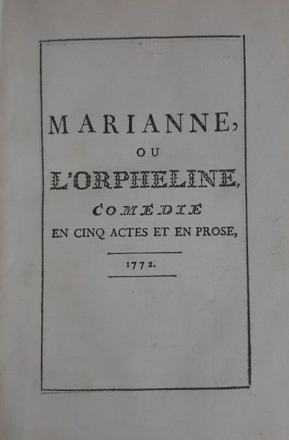 MONTESSON (Mquise de). Marianne ou l'orpheline,...