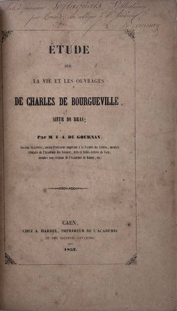 NORMANDIE.- De GOURNAY (F.-A.). Etudes sur...