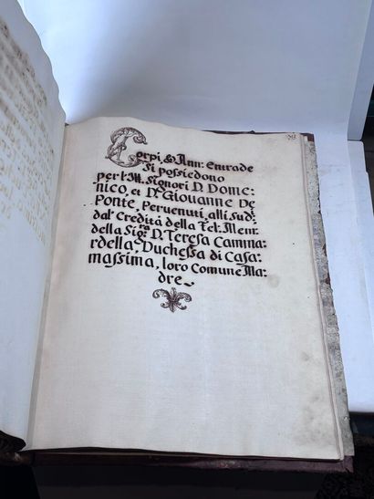 MANUSCRIT ITALIEN de la fin du XVIIe et début...