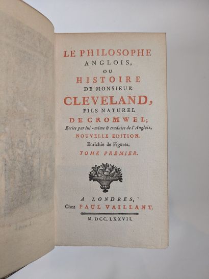PREVOST (Abbé). Le philosophe anglois ou...