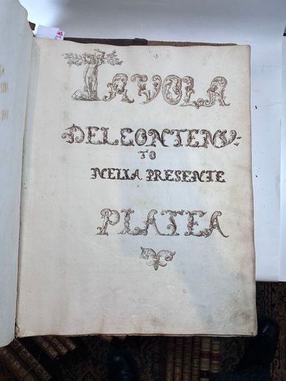 MANUSCRIT ITALIEN de la fin du XVIIe et début...