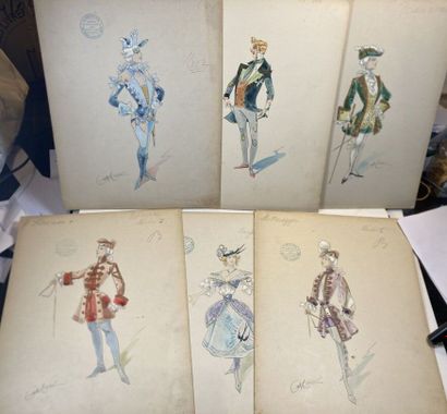 THEATRE- MINON (A.) 1814-1897. Ensemble de...