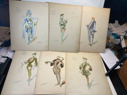 THEATRE- MINON (A.) 1814-1897. Ensemble de...