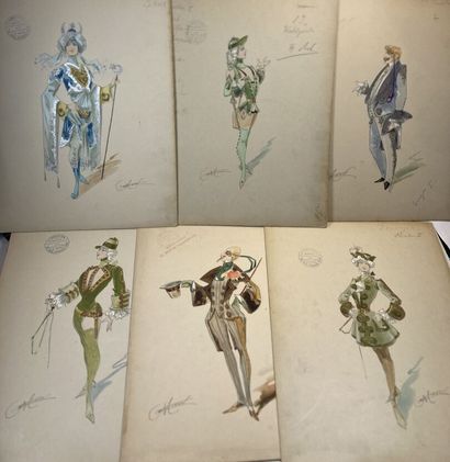 THEATRE- MINON (A.) 1814-1897. Ensemble de...
