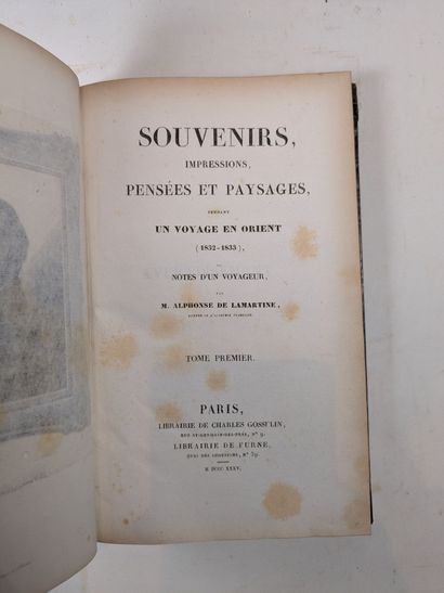 LAMARTINE (Alph. de). OEuvres. Paris, Gosselin,...